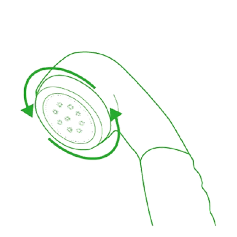 散水板を外してカートリッジを取り出す